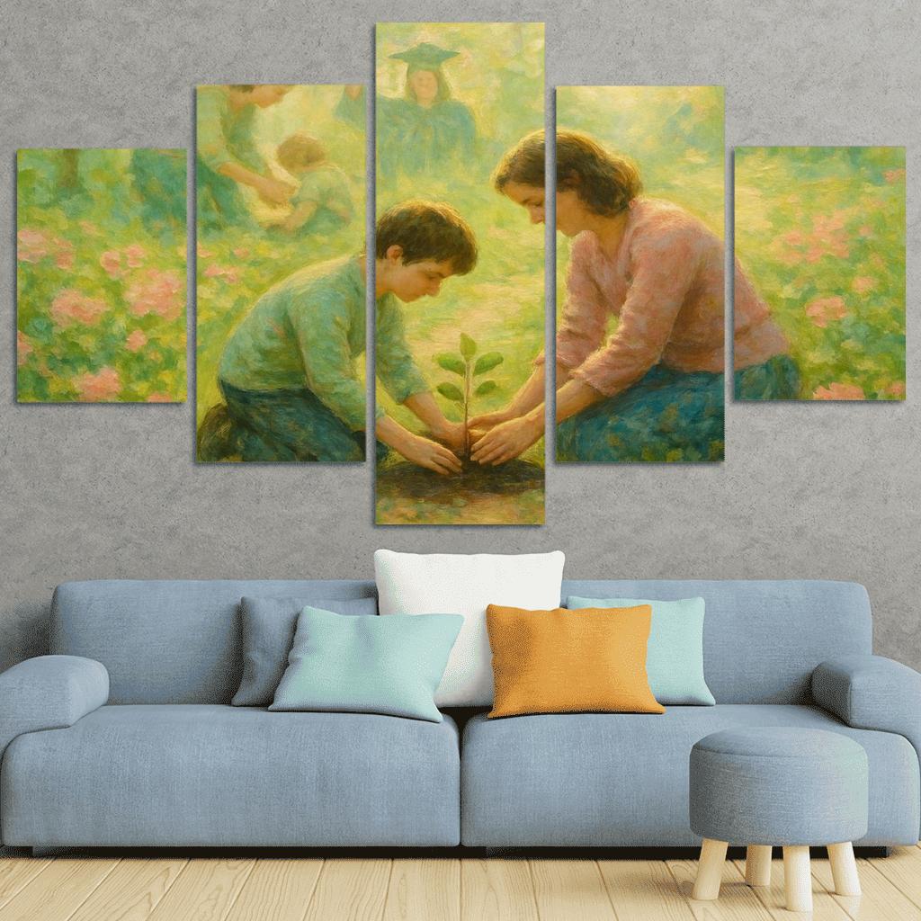Garden Of Firsts And Goodbyes oil paintings frame