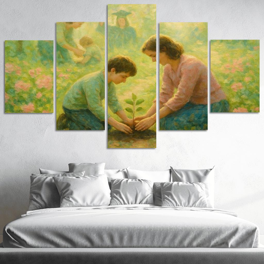 Garden Of Firsts And Goodbyes oil paintings frame