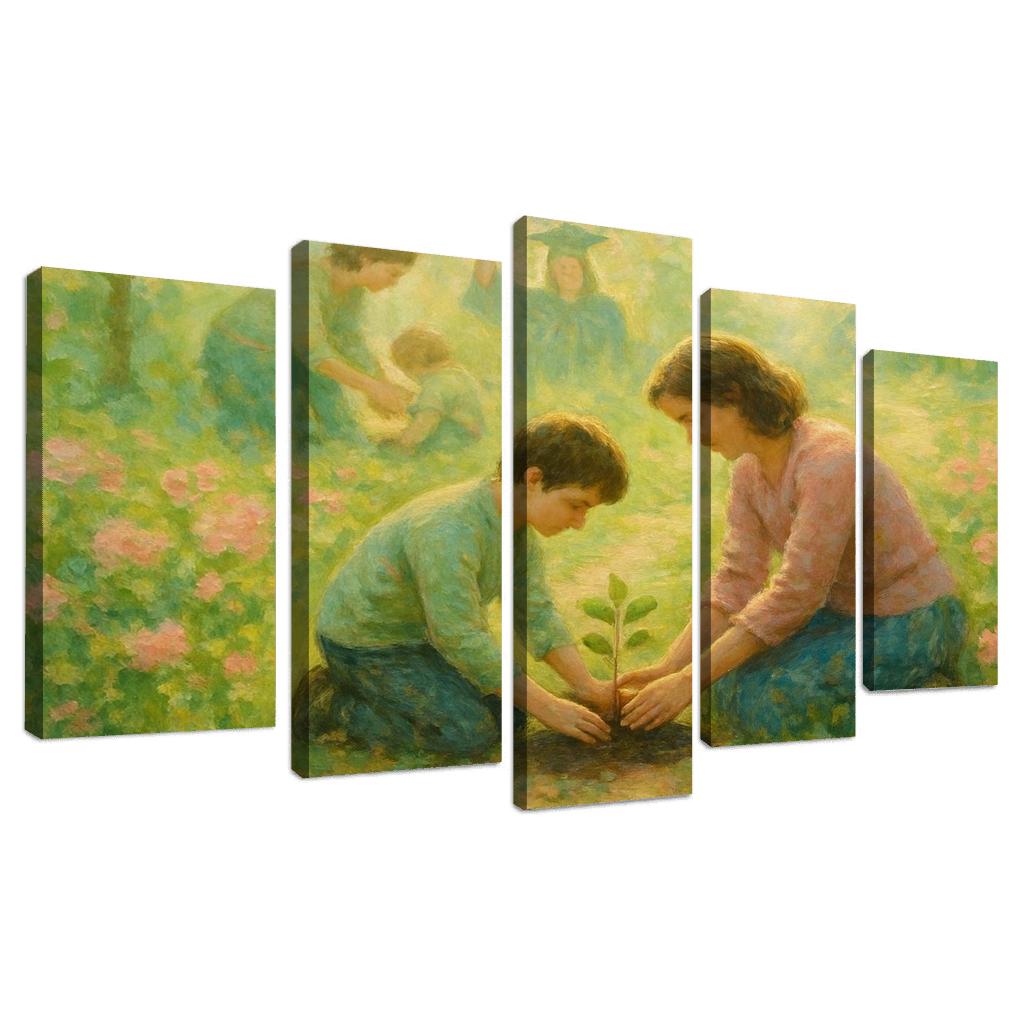 Garden Of Firsts And Goodbyes oil paintings frame