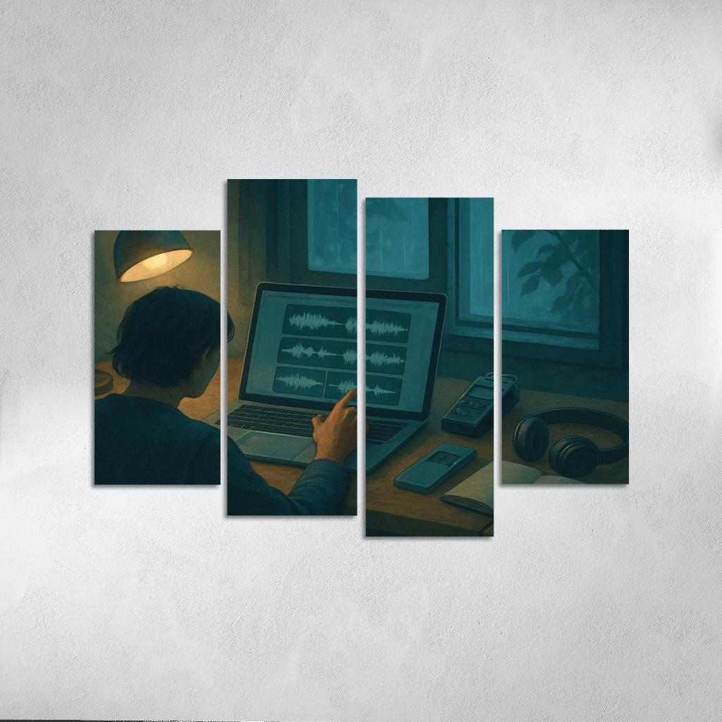 Soundscape Storycraft With Field Recordings modern paintings frame