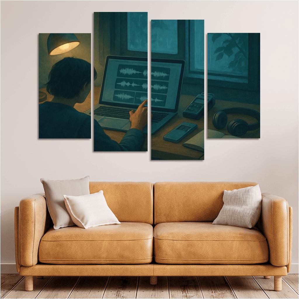 Soundscape Storycraft With Field Recordings modern paintings frame