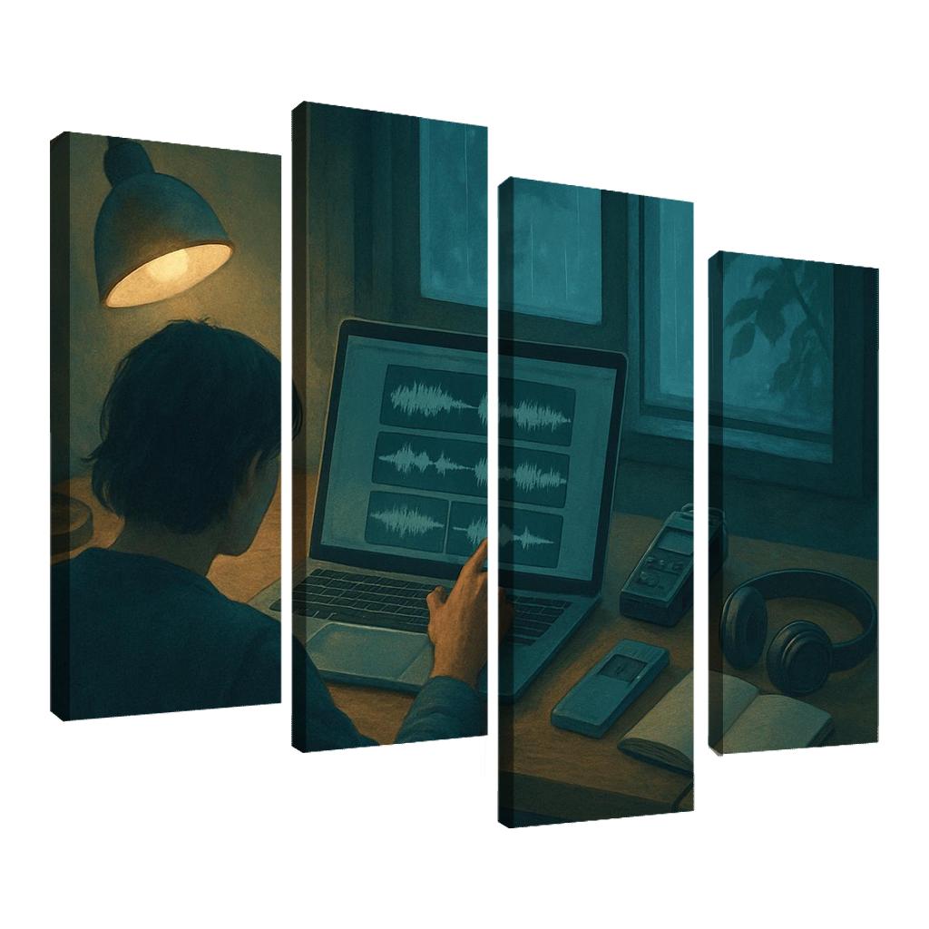 Soundscape Storycraft With Field Recordings modern paintings frame