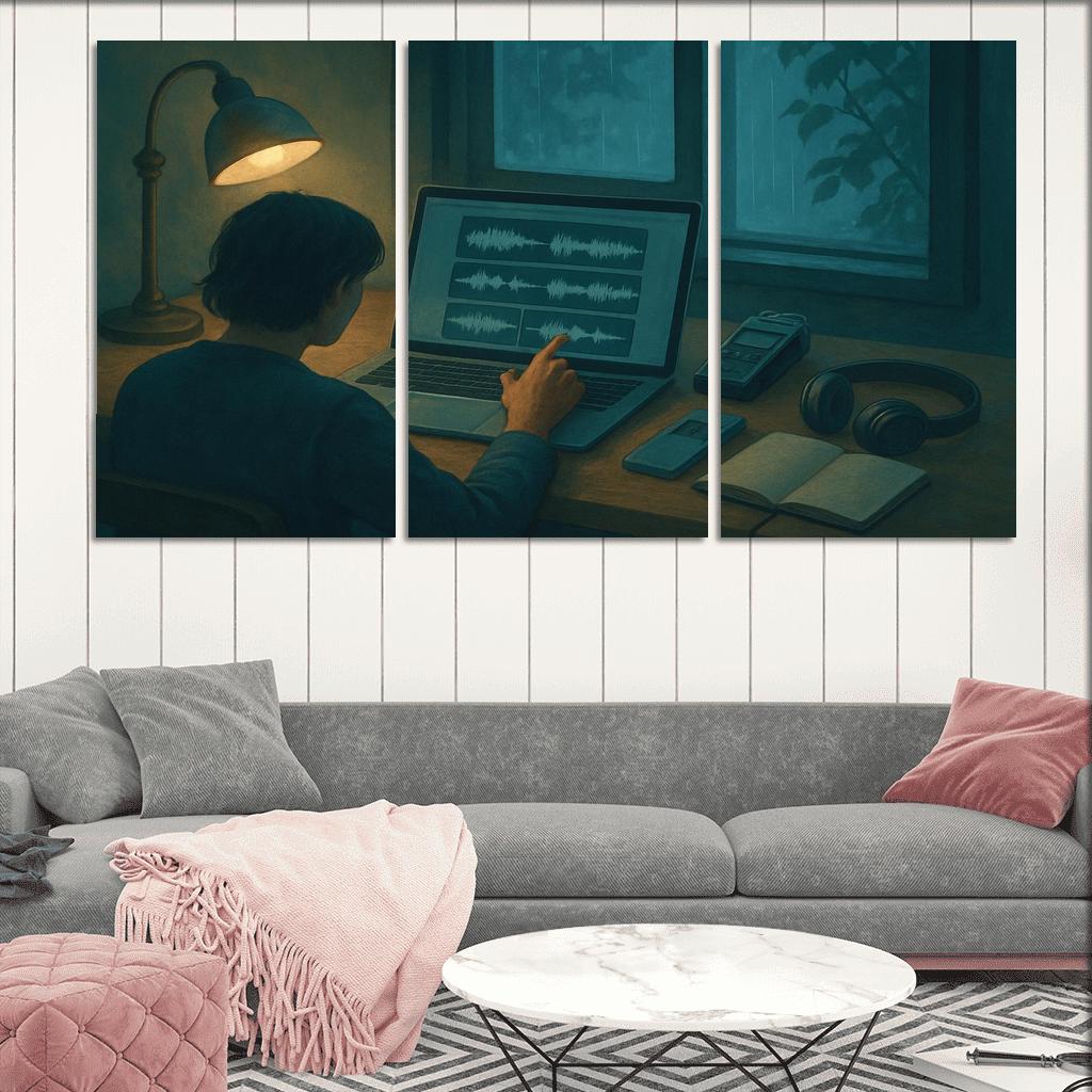 Soundscape Storycraft With Field Recordings modern paintings frame