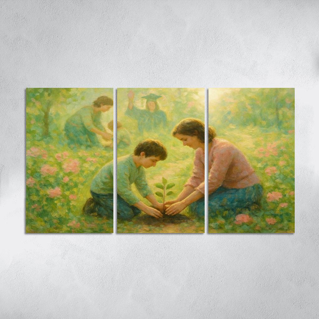 Garden Of Firsts And Goodbyes oil paintings frame