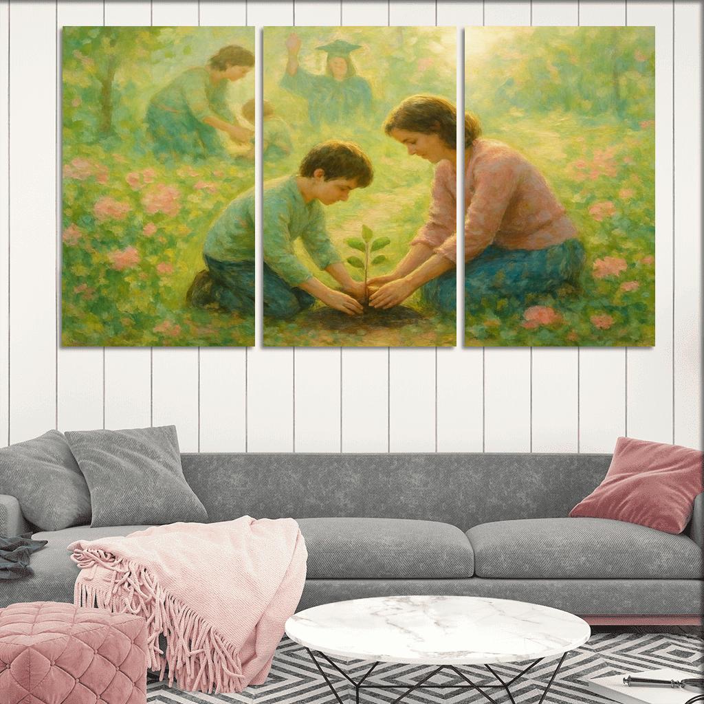 Garden Of Firsts And Goodbyes oil paintings frame