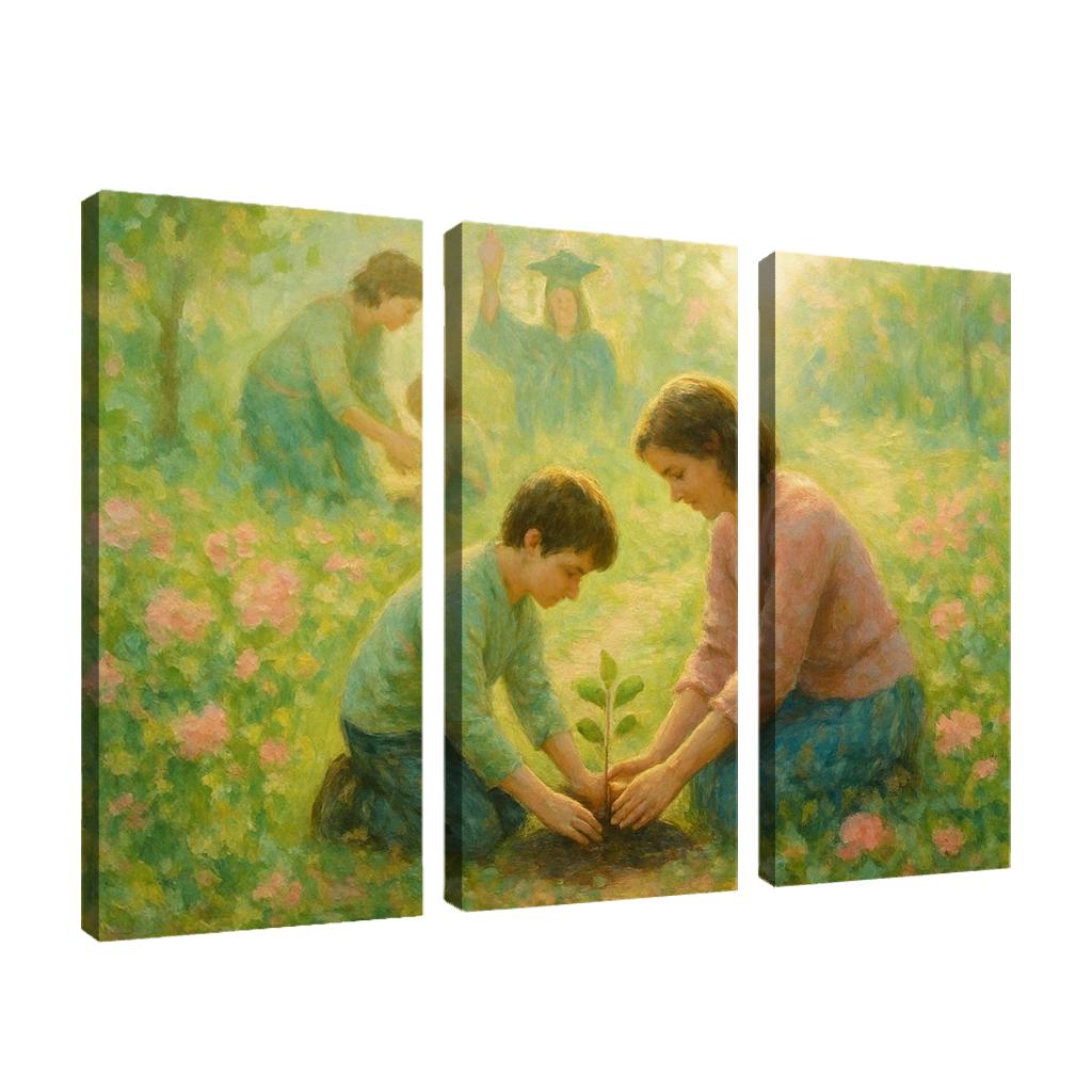 Garden Of Firsts And Goodbyes oil paintings frame