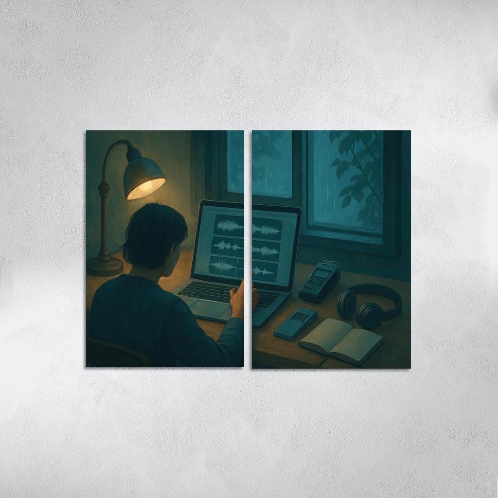 Soundscape Storycraft With Field Recordings modern paintings frame