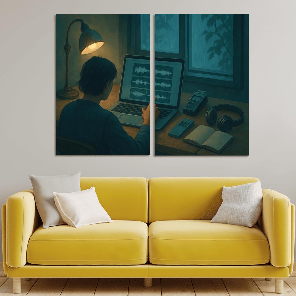Soundscape Storycraft With Field Recordings modern paintings frame