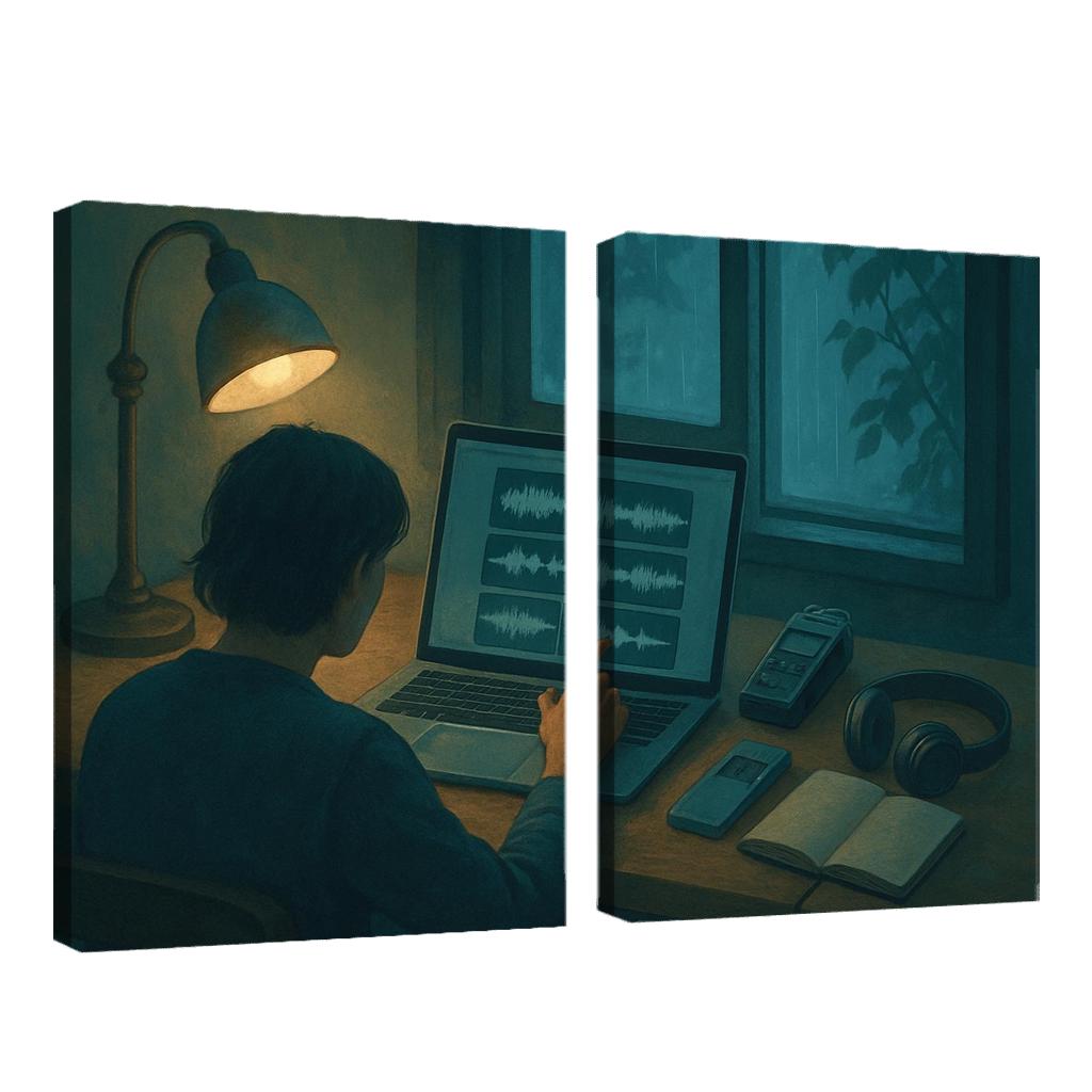 Soundscape Storycraft With Field Recordings modern paintings frame