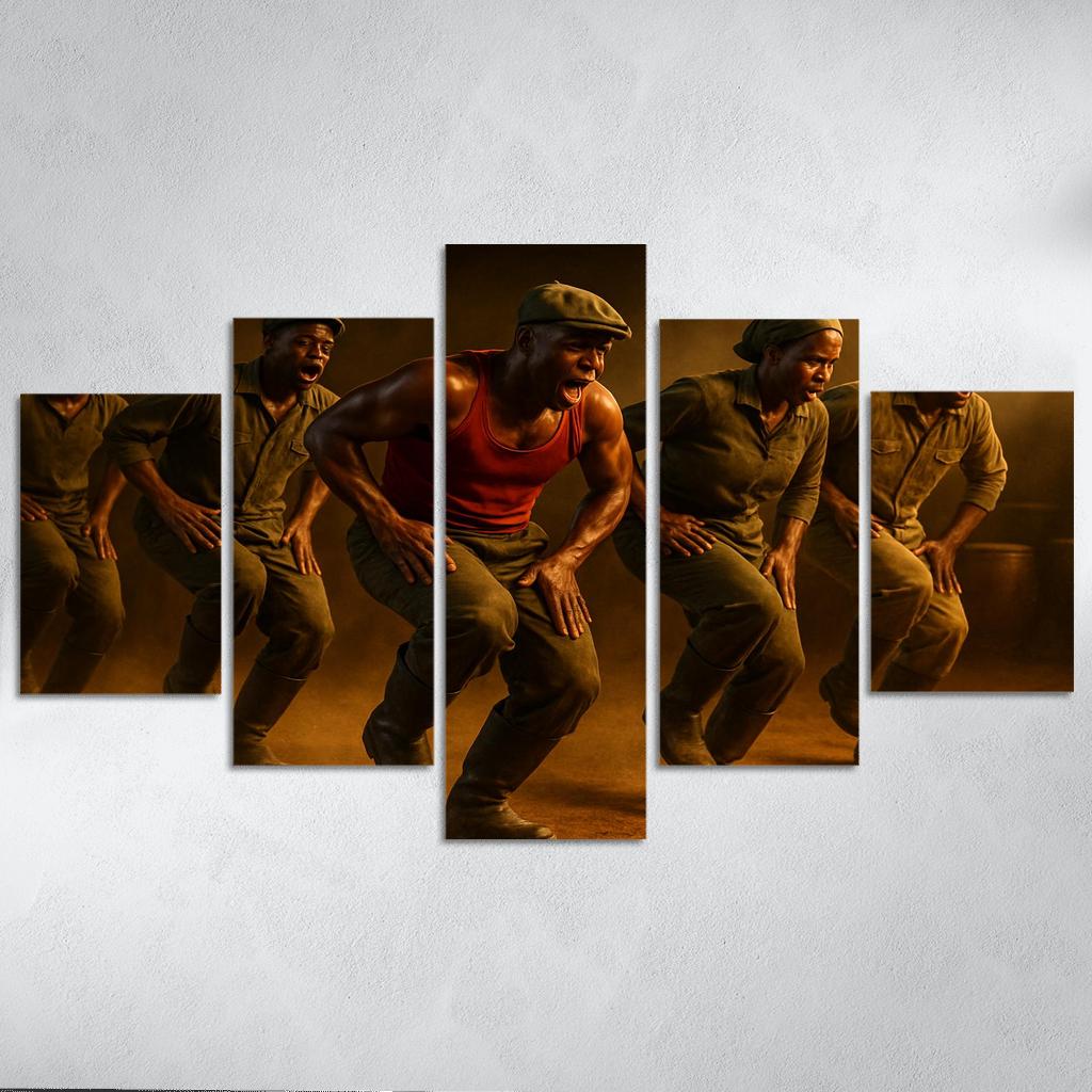 Gumboot Pulse A South African Rhythm Dance Story custom paintings frame