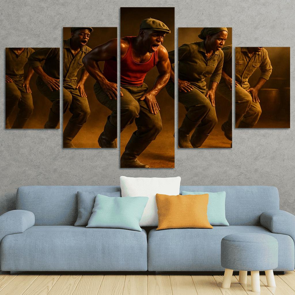 Gumboot Pulse A South African Rhythm Dance Story custom paintings frame