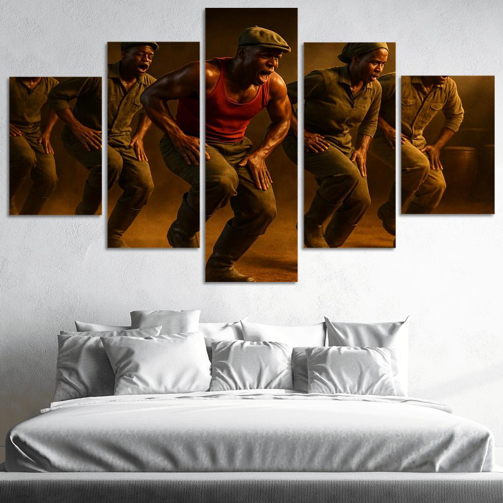 Gumboot Pulse A South African Rhythm Dance Story custom paintings frame