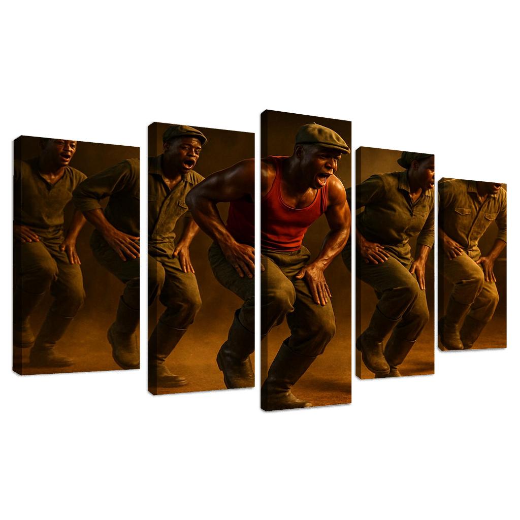 Gumboot Pulse A South African Rhythm Dance Story custom paintings frame