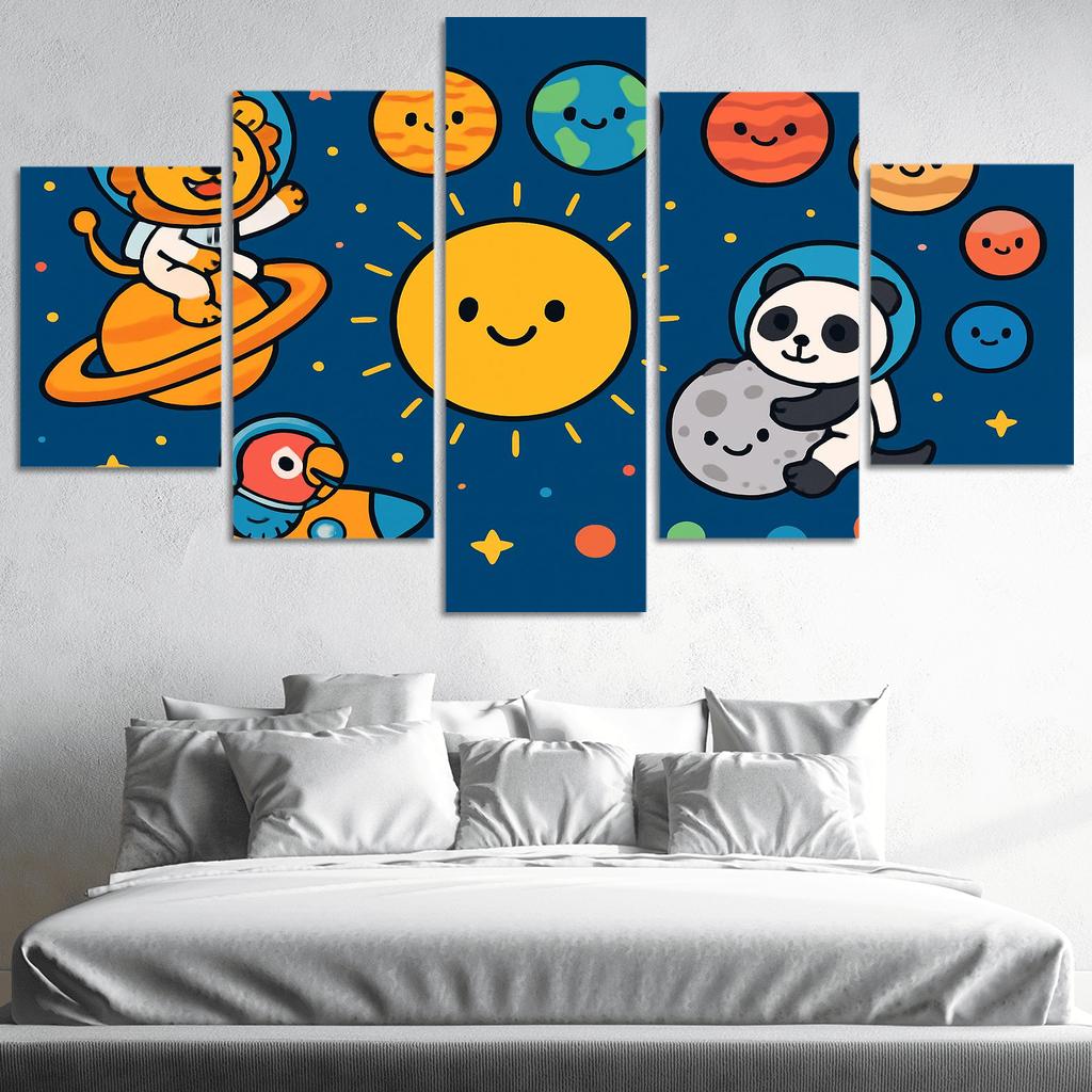 Solar System Safari Parade premium artwork frames