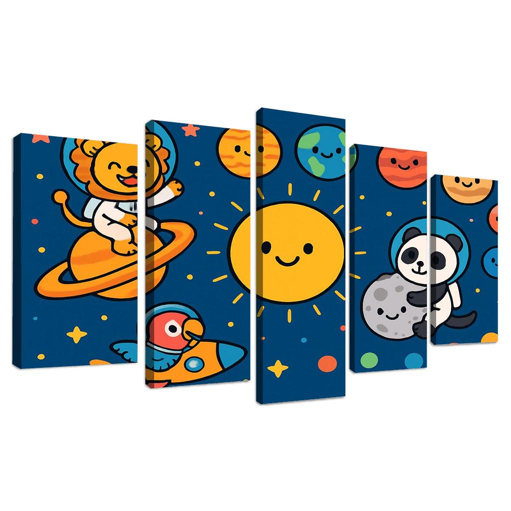 Solar System Safari Parade premium artwork frames