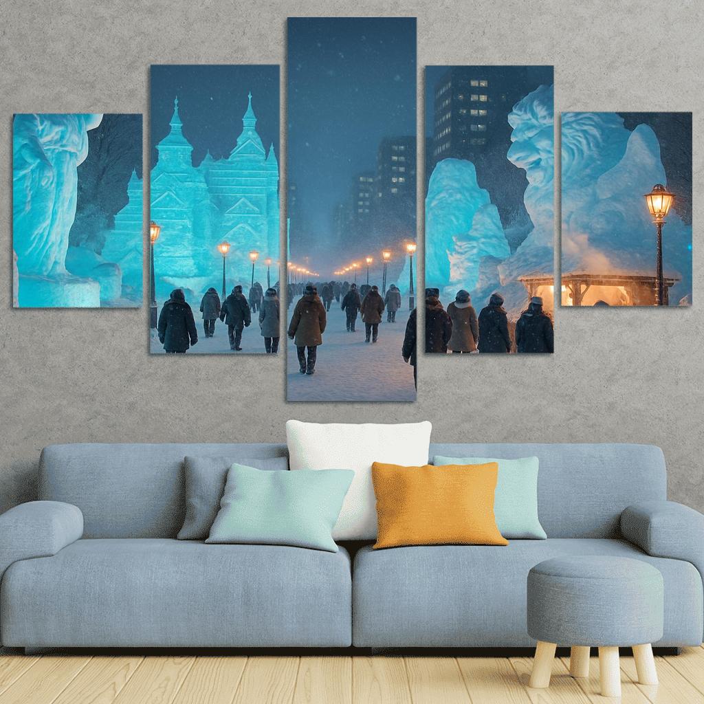 Sapporo Snow Festival Sapporo modern paintings frame