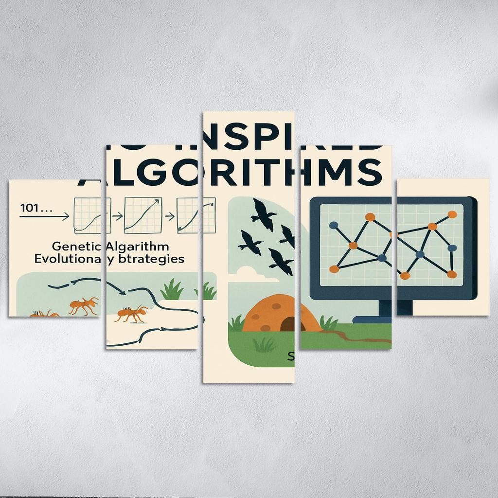 Bio Inspired Algorithms Designing With Evolution Swarms And Ant Colonies premium artwork frames