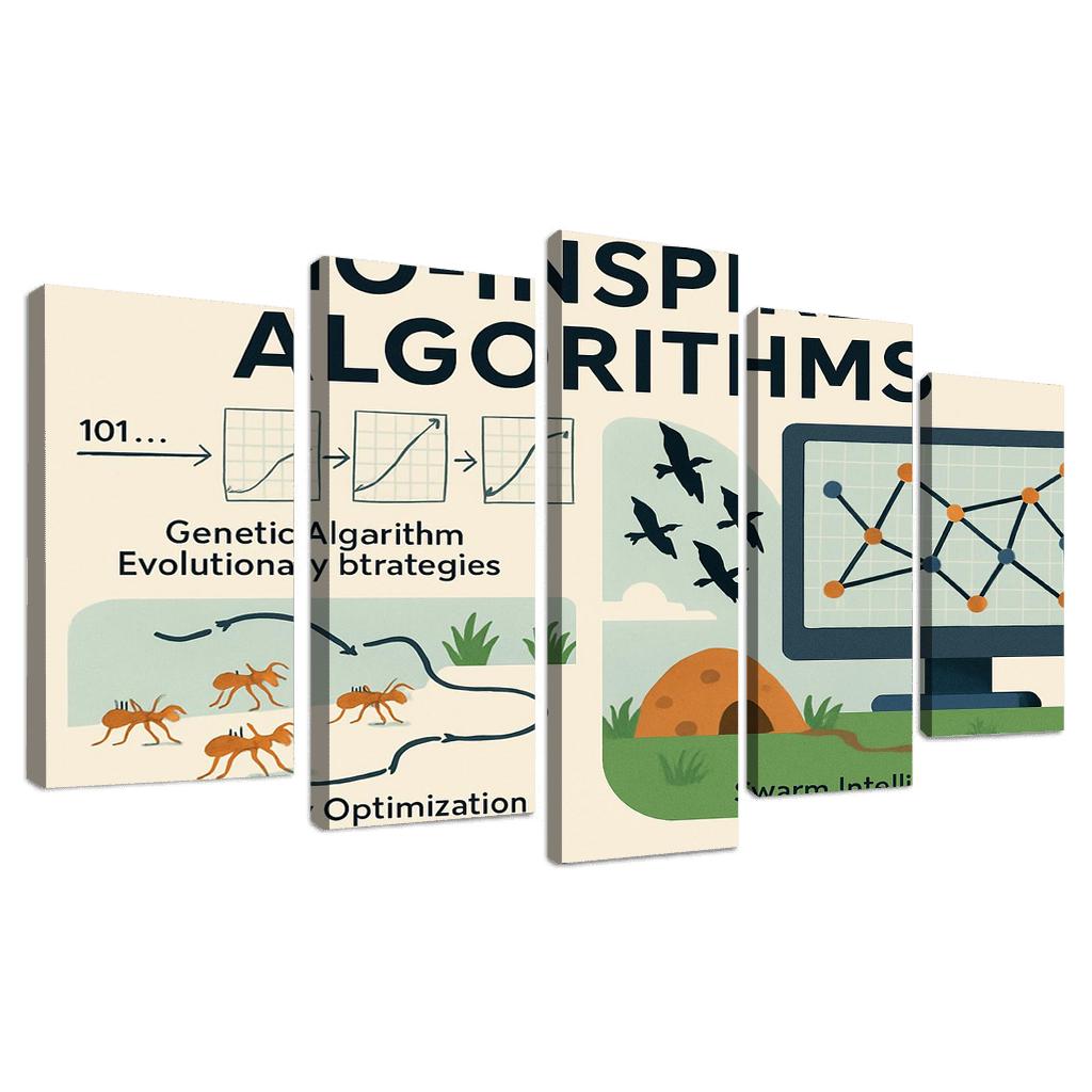 Bio Inspired Algorithms Designing With Evolution Swarms And Ant Colonies premium artwork frames