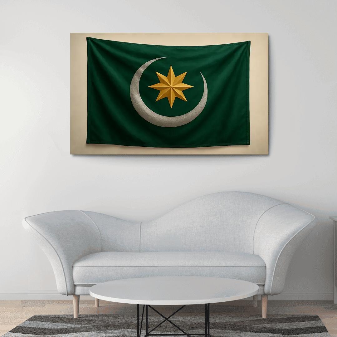 Emerald Crescent Banner Of Renewal art trends