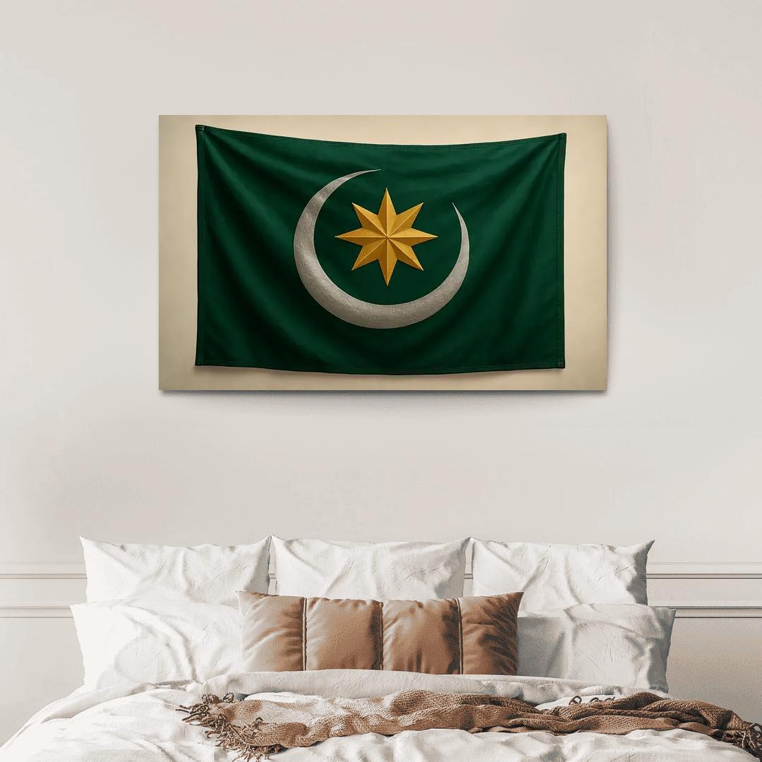 Emerald Crescent Banner Of Renewal art trends