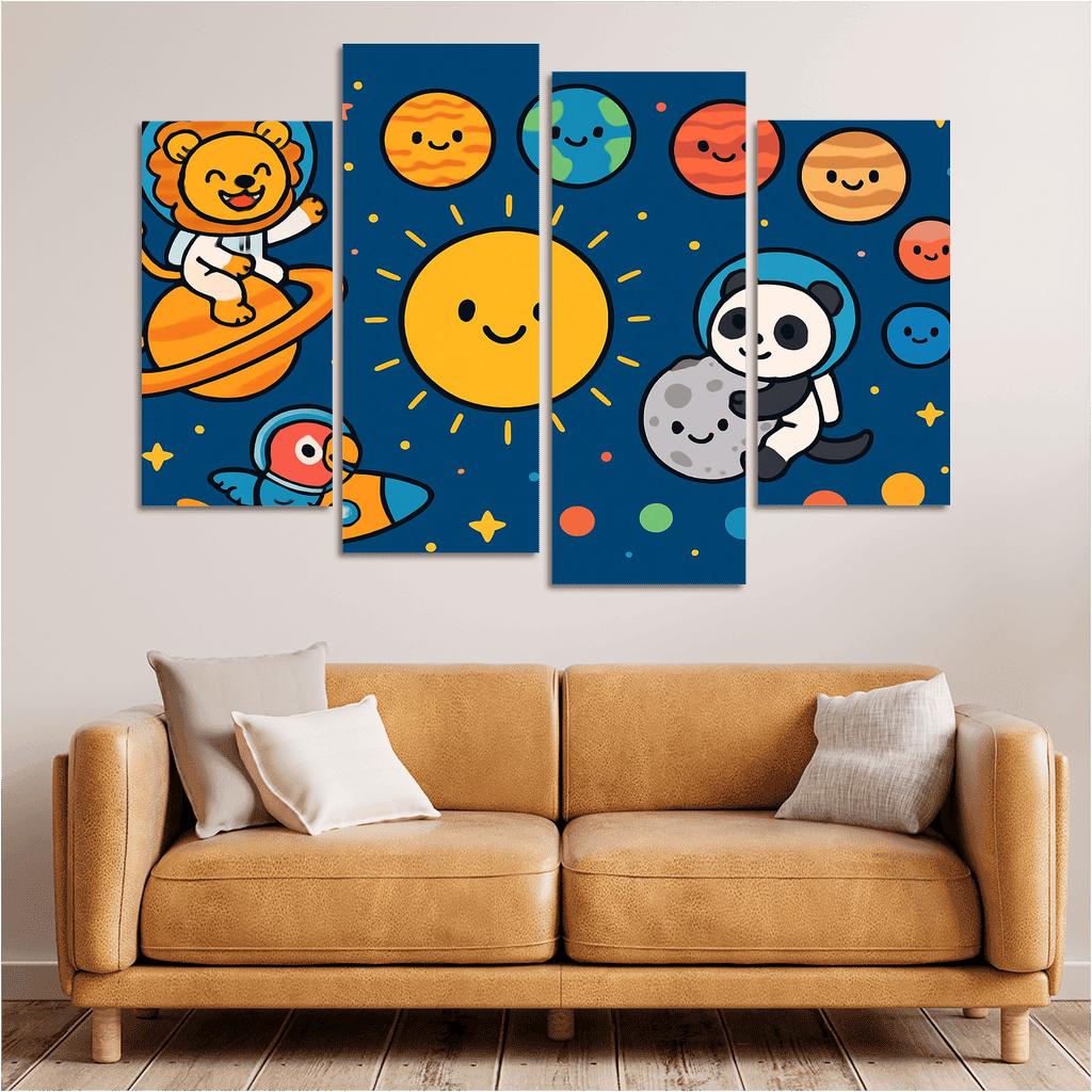 Solar System Safari Parade premium artwork frames