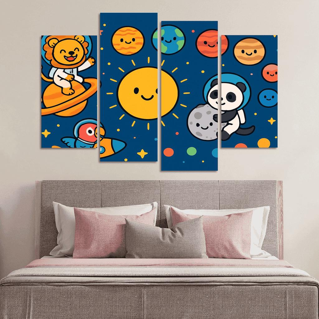 Solar System Safari Parade premium artwork frames