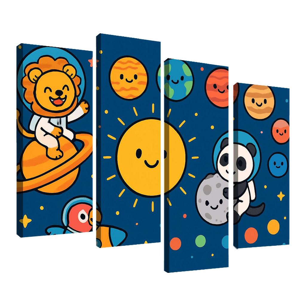 Solar System Safari Parade premium artwork frames
