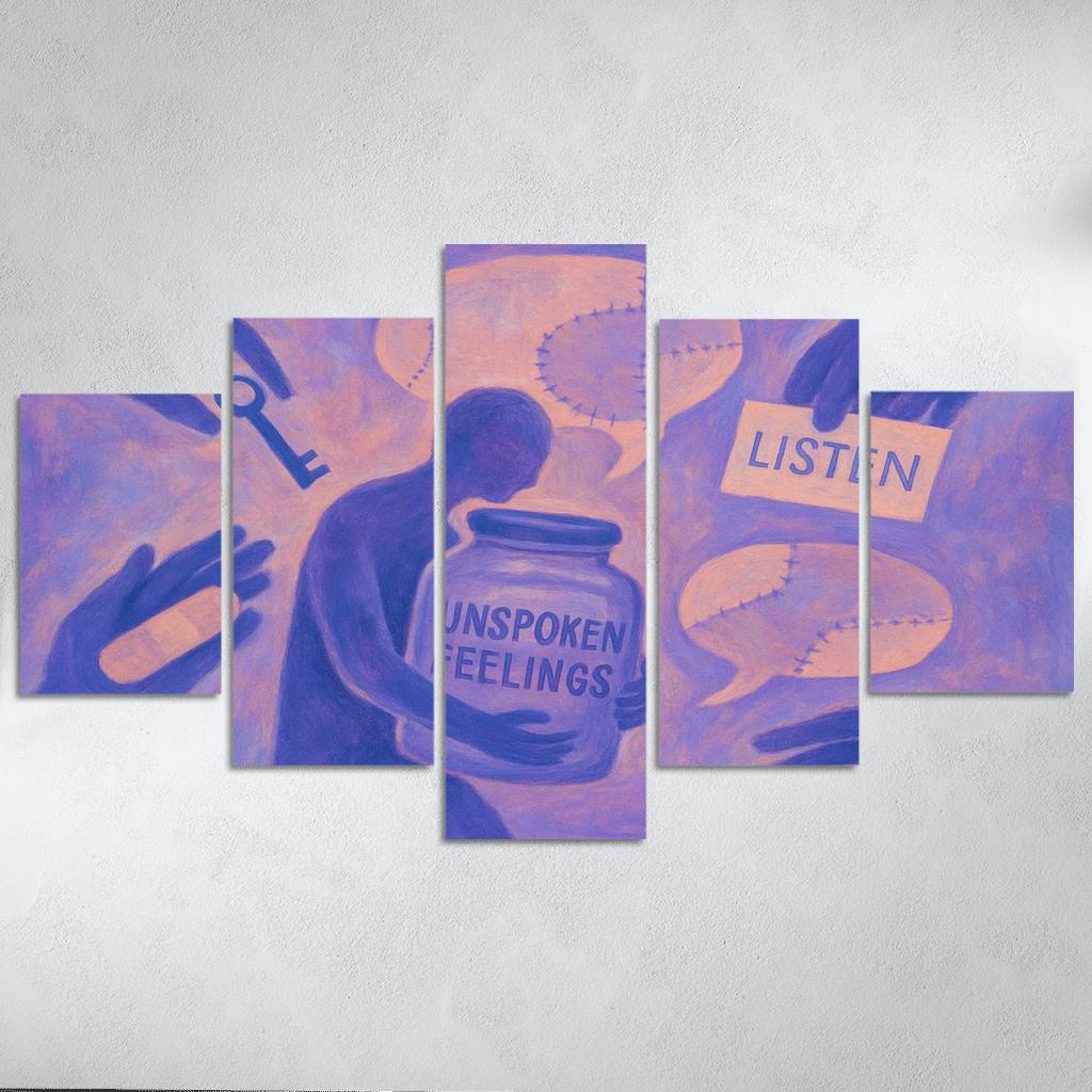 The Quiet Emergency Mental Health And Mutual Care premium artwork frames