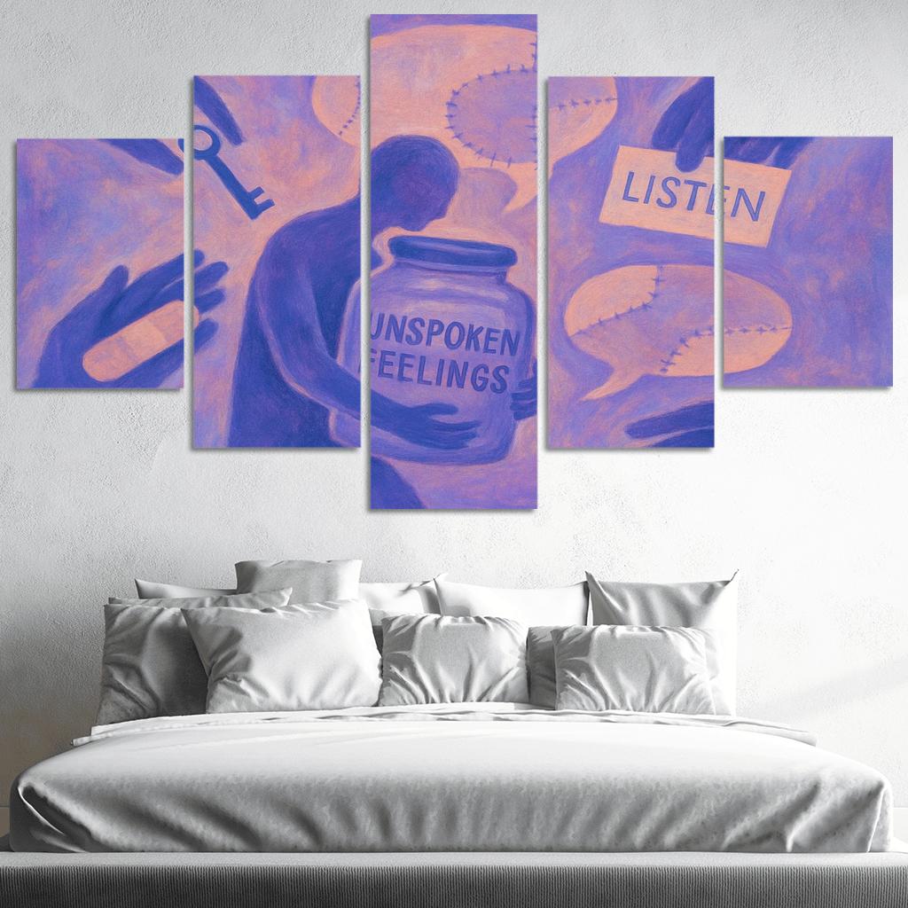 The Quiet Emergency Mental Health And Mutual Care premium artwork frames