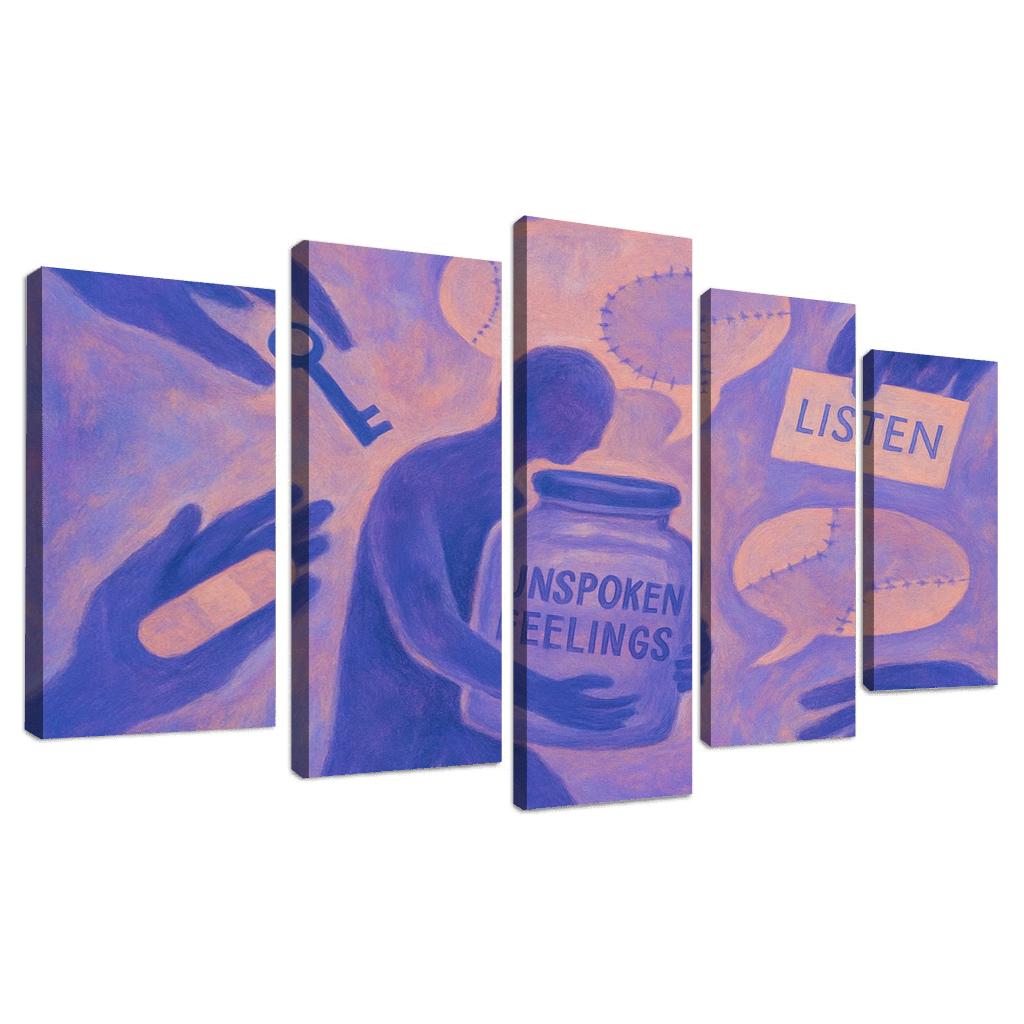 The Quiet Emergency Mental Health And Mutual Care premium artwork frames