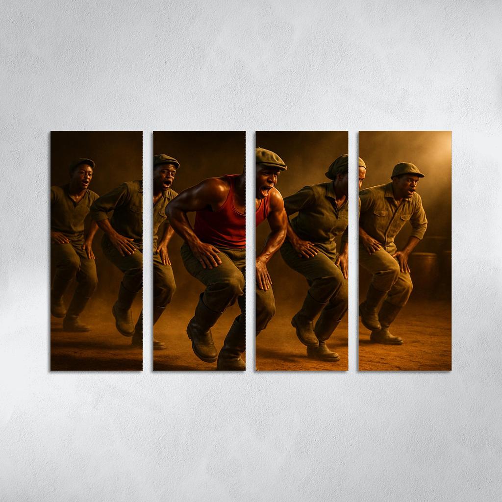 Gumboot Pulse A South African Rhythm Dance Story custom paintings frame