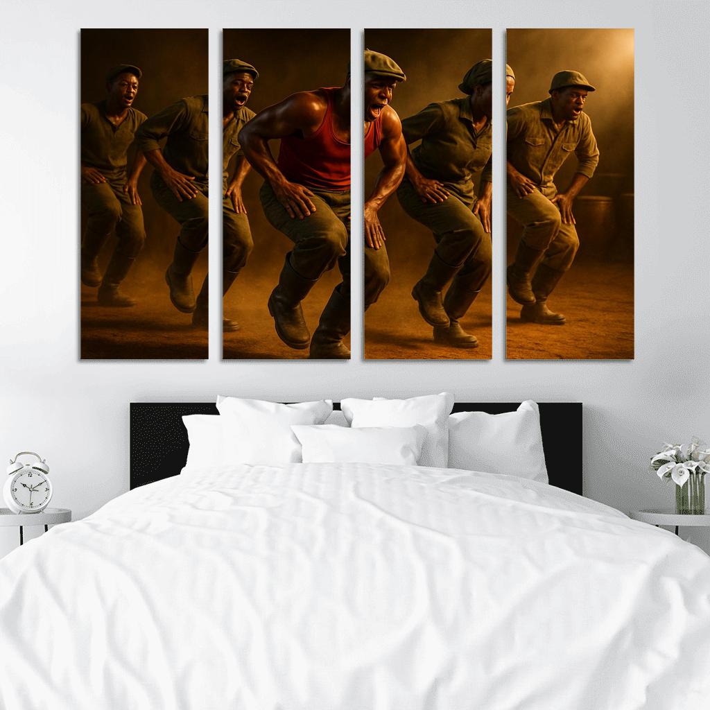 Gumboot Pulse A South African Rhythm Dance Story custom paintings frame