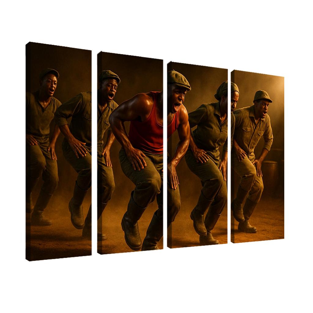 Gumboot Pulse A South African Rhythm Dance Story custom paintings frame