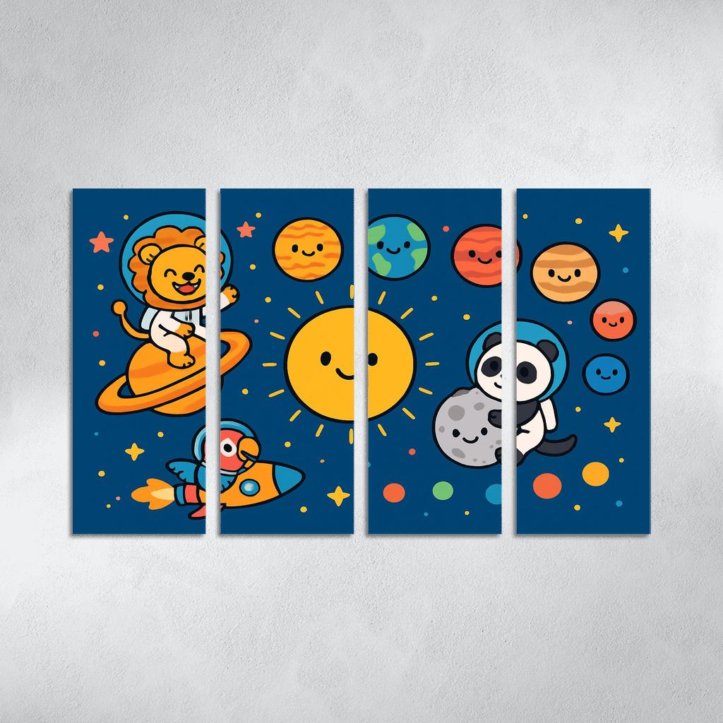 Solar System Safari Parade premium artwork frames