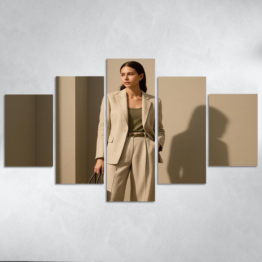 Sculpted Linen Tailoring With Hidden Utility Details home decor