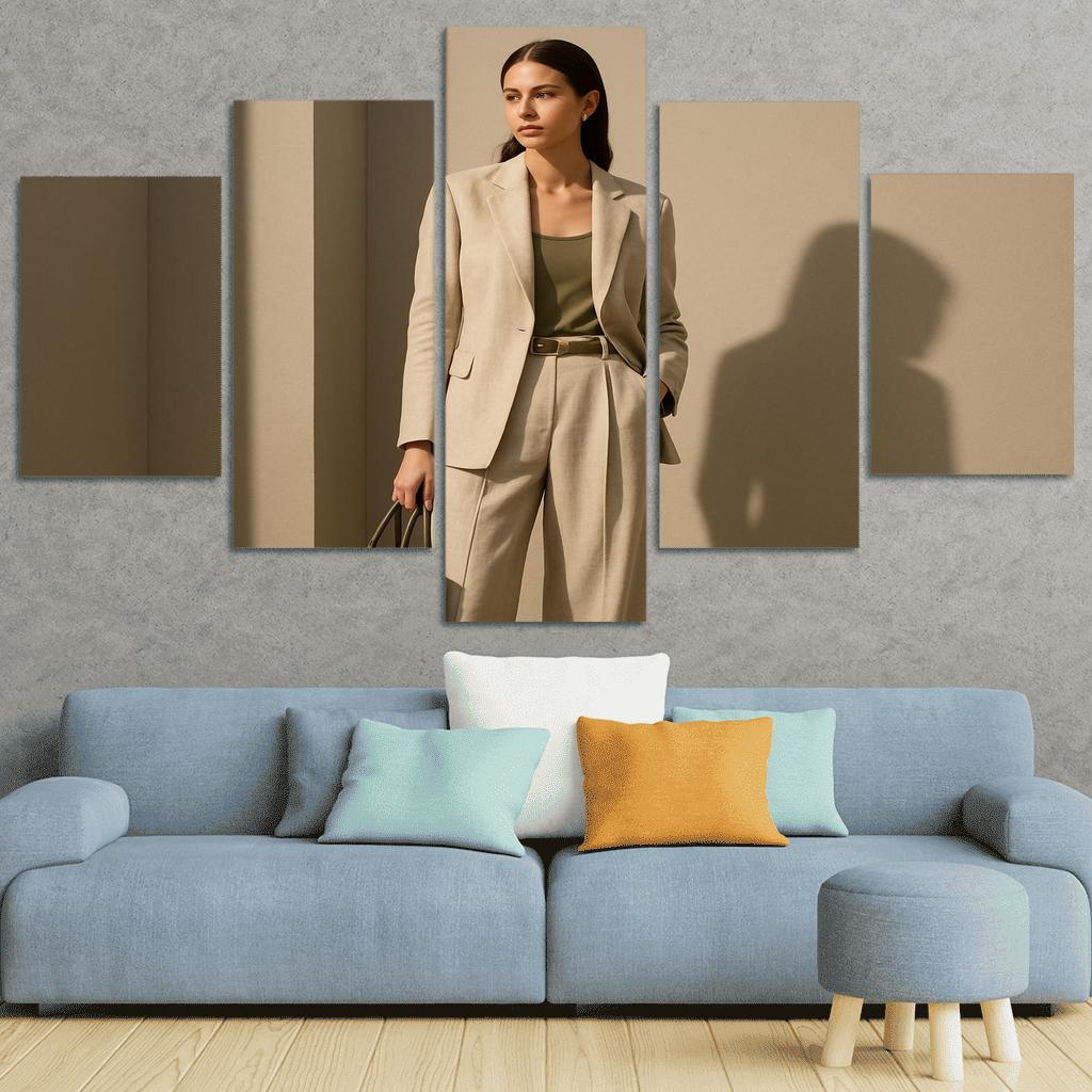 Sculpted Linen Tailoring With Hidden Utility Details home decor