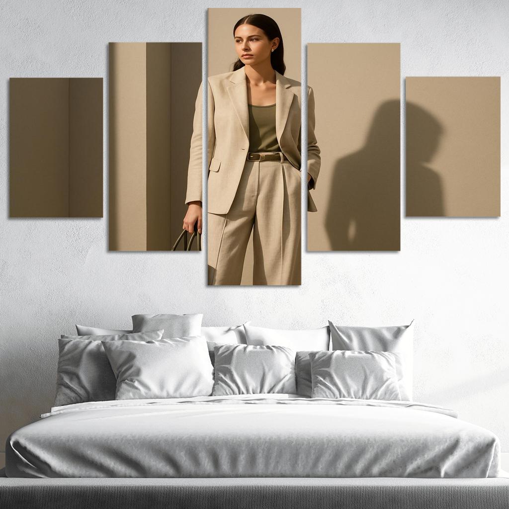 Sculpted Linen Tailoring With Hidden Utility Details home decor