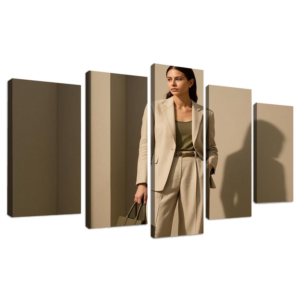 Sculpted Linen Tailoring With Hidden Utility Details home decor