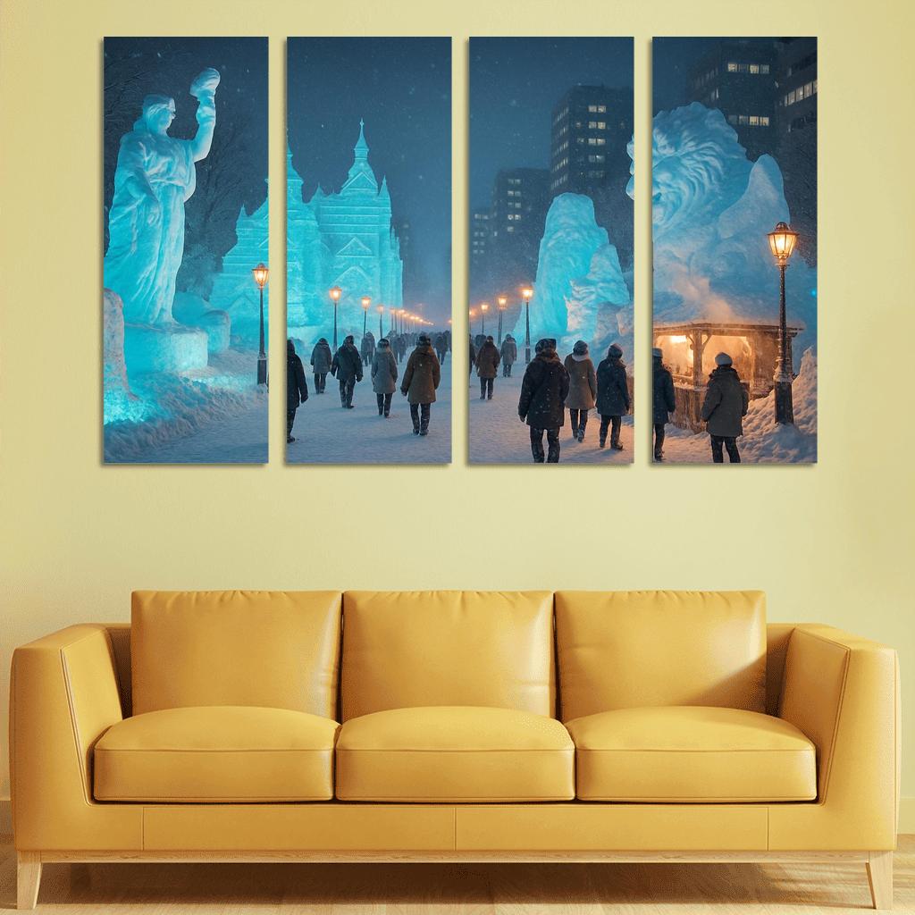 Sapporo Snow Festival Sapporo modern paintings frame
