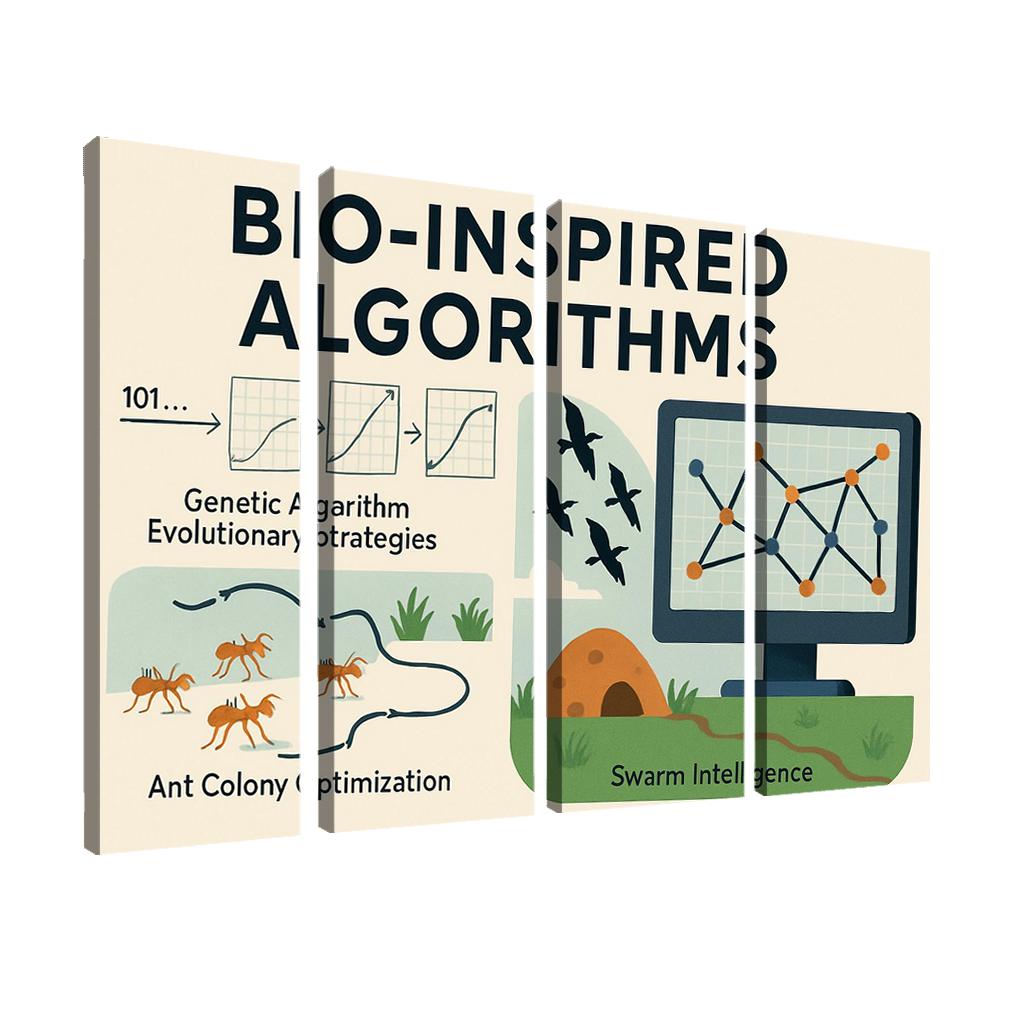 Bio Inspired Algorithms Designing With Evolution Swarms And Ant Colonies premium artwork frames