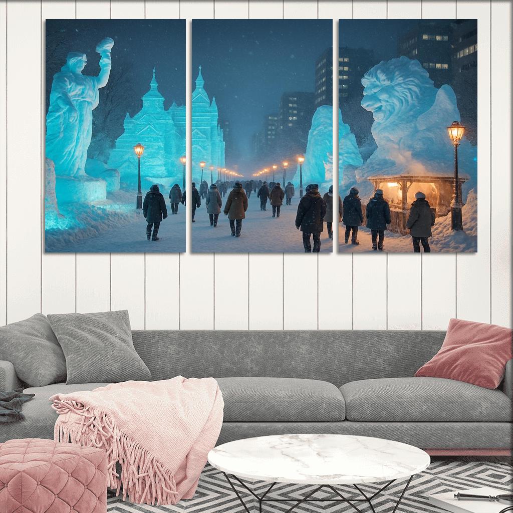 Sapporo Snow Festival Sapporo modern paintings frame