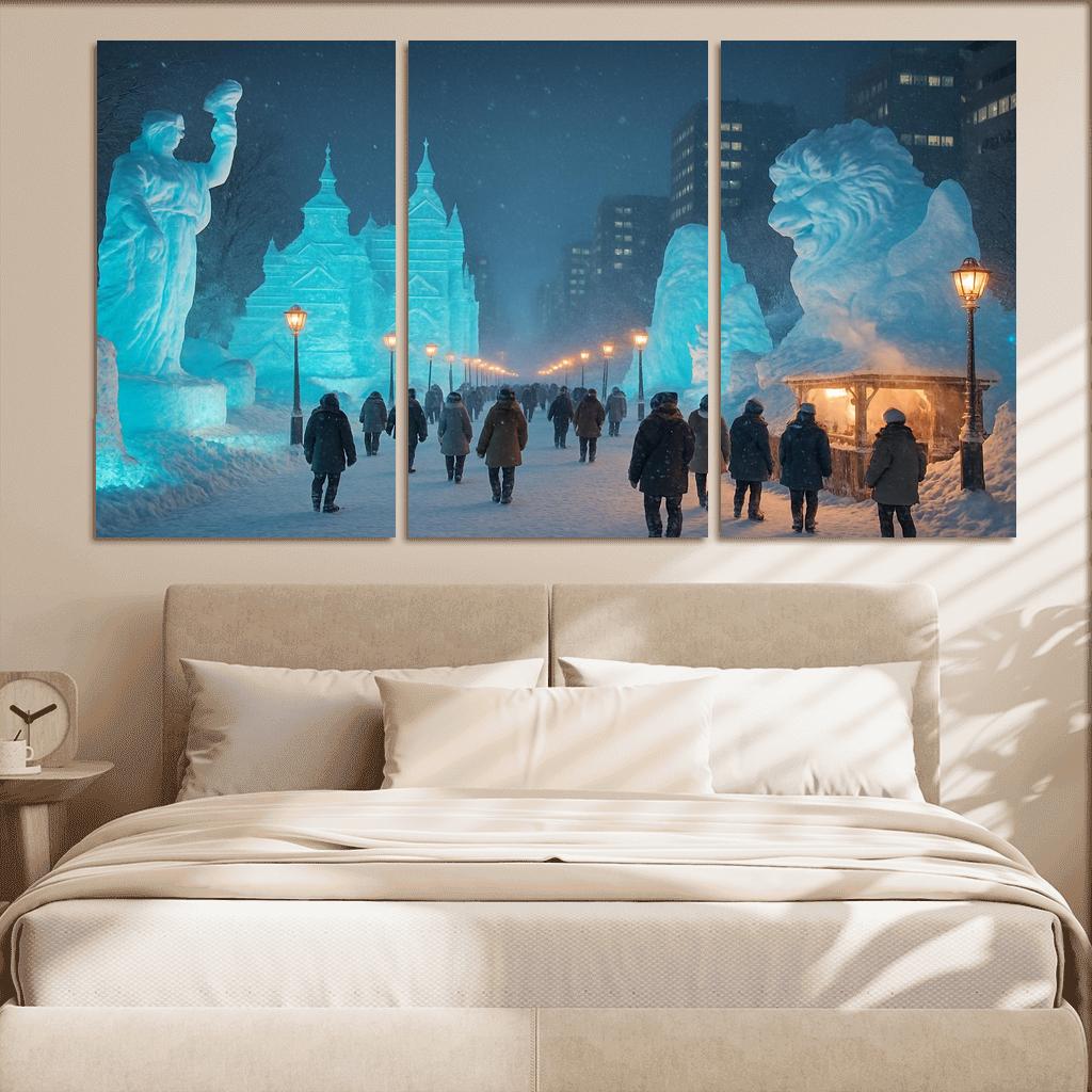 Sapporo Snow Festival Sapporo modern paintings frame