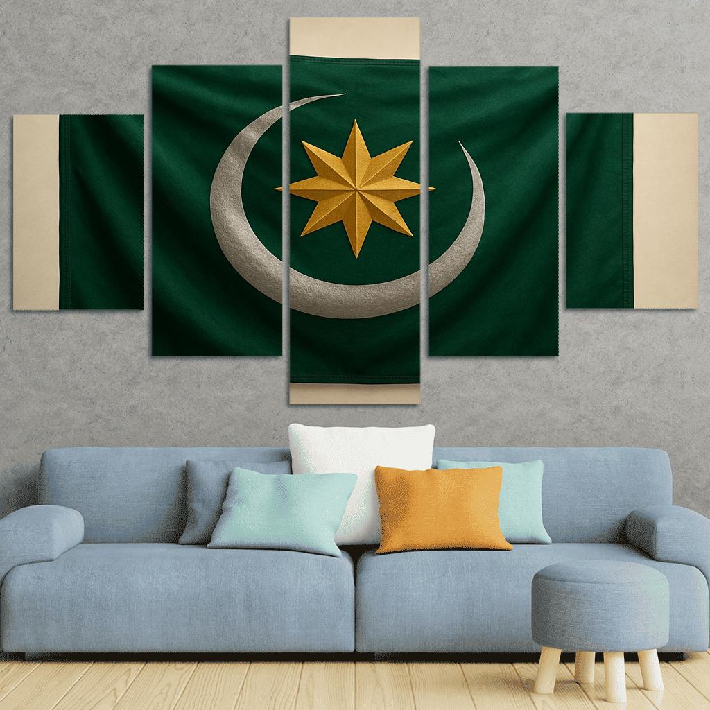 Emerald Crescent Banner Of Renewal art trends