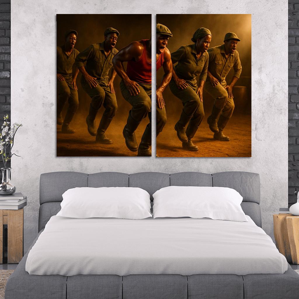 Gumboot Pulse A South African Rhythm Dance Story custom paintings frame