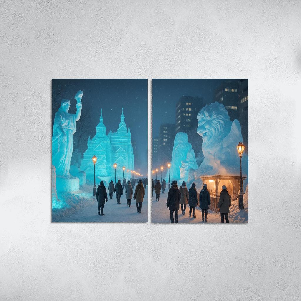 Sapporo Snow Festival Sapporo modern paintings frame