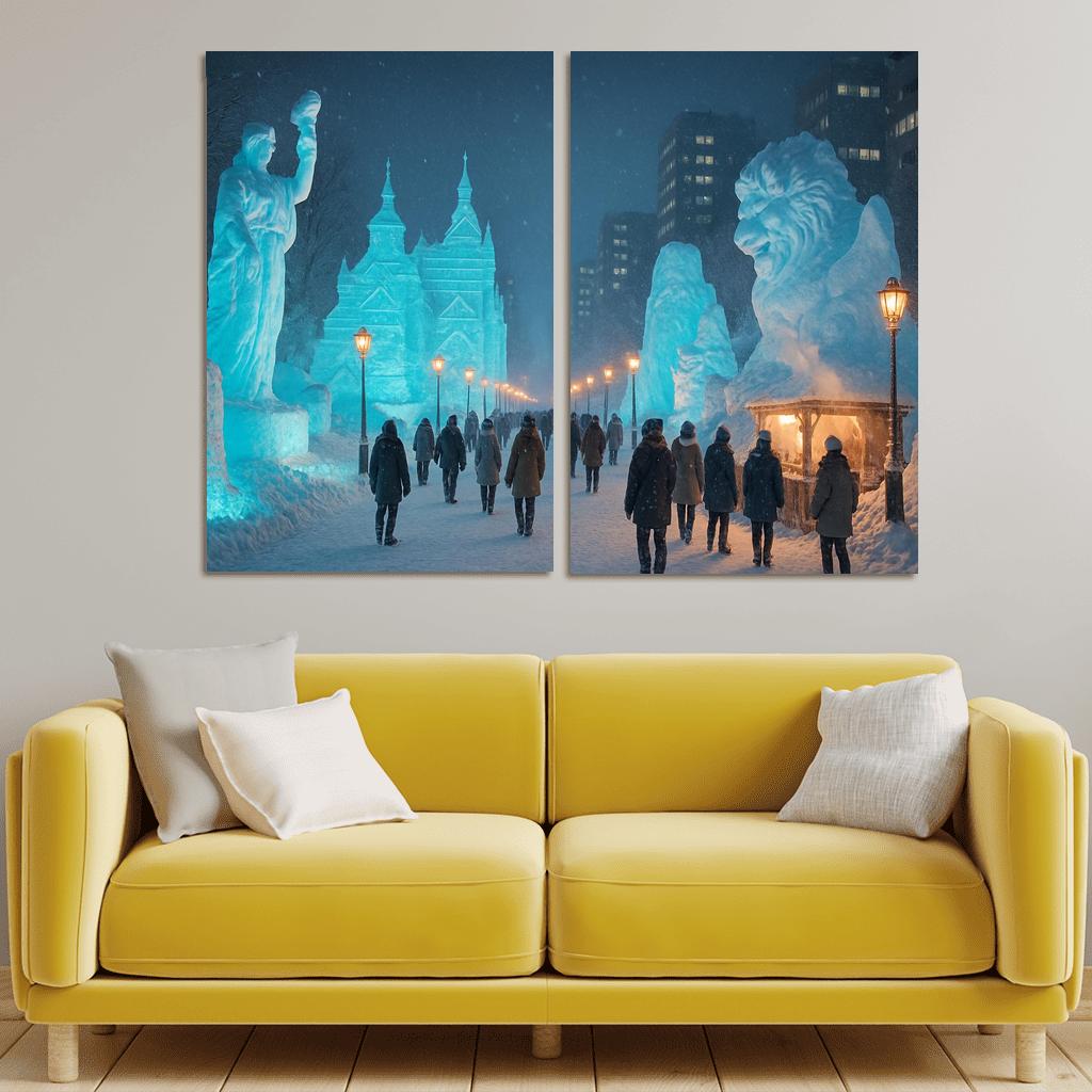 Sapporo Snow Festival Sapporo modern paintings frame