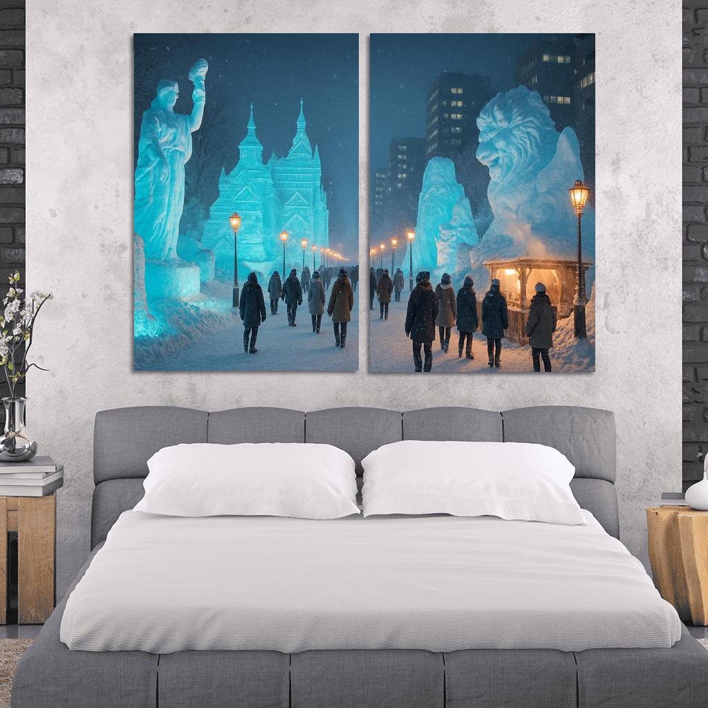 Sapporo Snow Festival Sapporo modern paintings frame