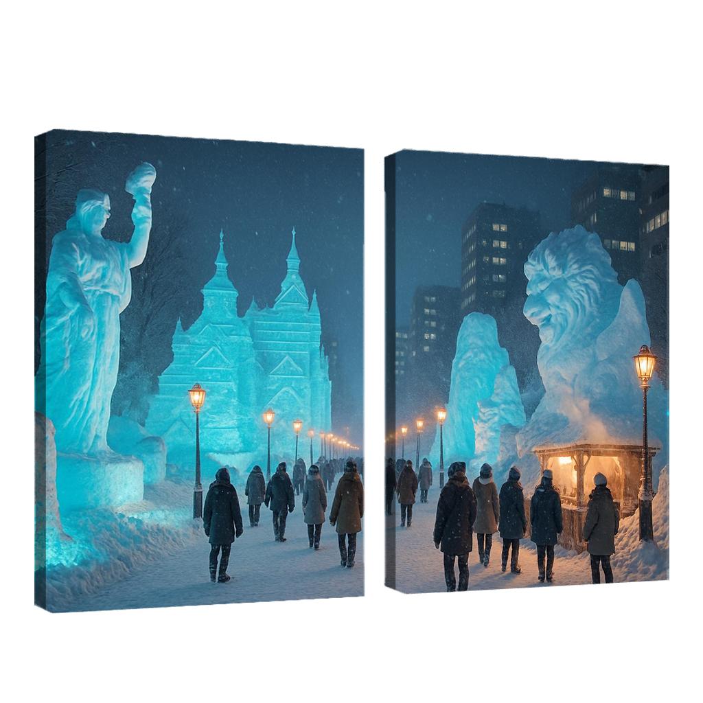 Sapporo Snow Festival Sapporo modern paintings frame