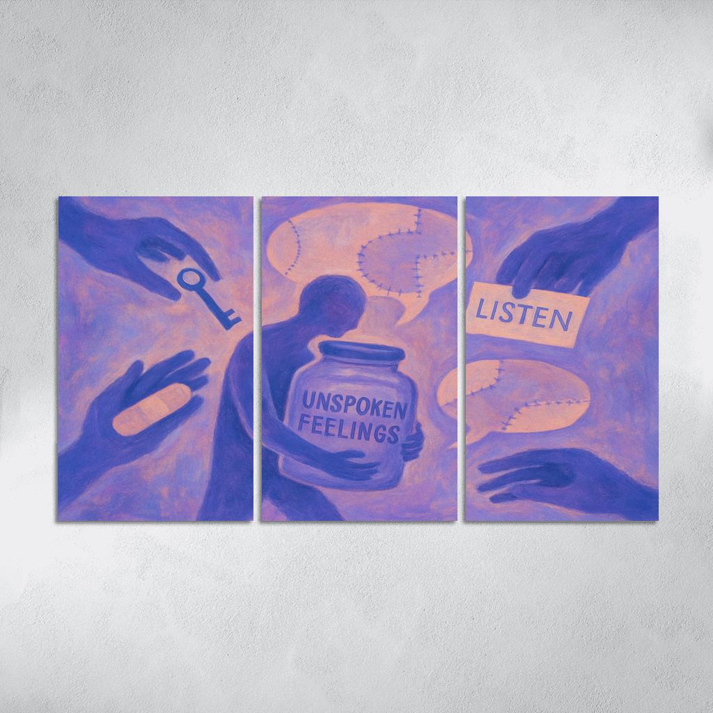 The Quiet Emergency Mental Health And Mutual Care premium artwork frames