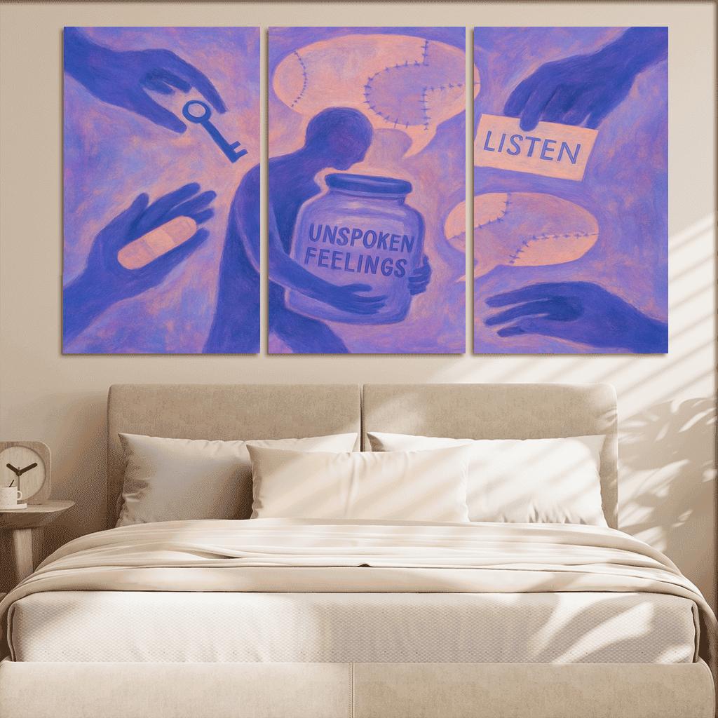 The Quiet Emergency Mental Health And Mutual Care premium artwork frames
